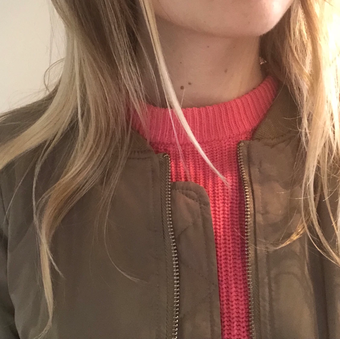 olivgrön bomberjacka  - 91