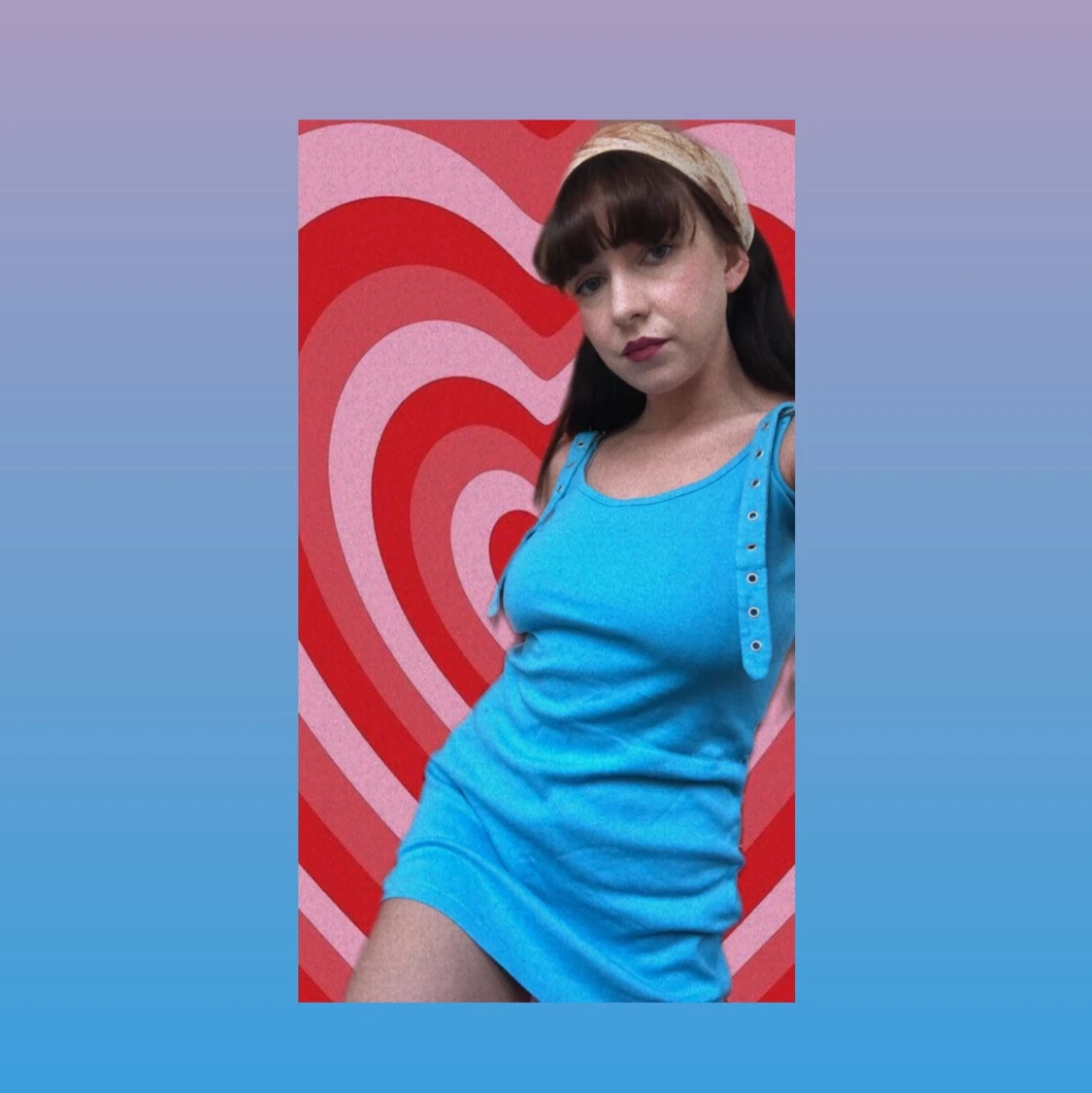 Baby blue klänning i soft material!  - 90