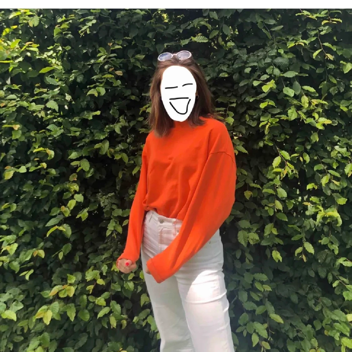 Orange sweatshirt från weekday - 90