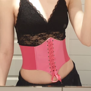 Midjekorsett - Köpt på second hand och sätts på plats med kardborrband. Väldigt fin tycker jag men vet inte hur/när jag ska använda den. 