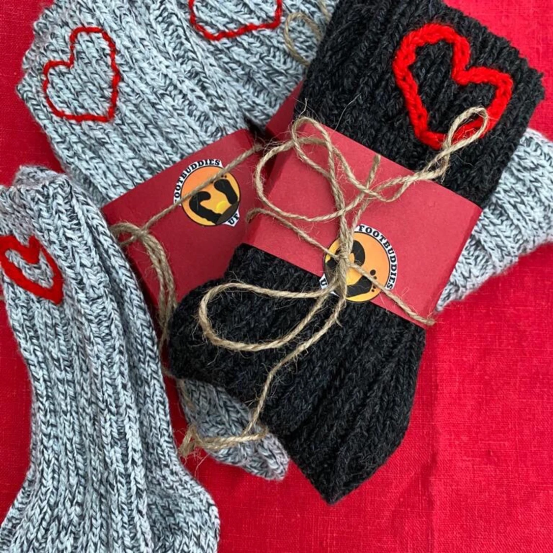 Stickade sockor  - 90