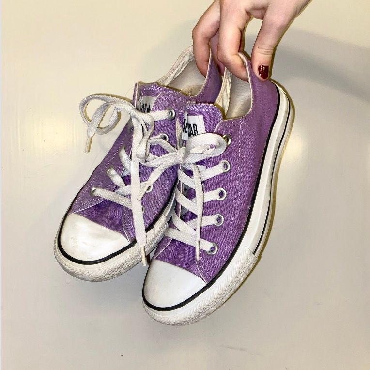 Lila låga converse - Converse | Plick Second Hand