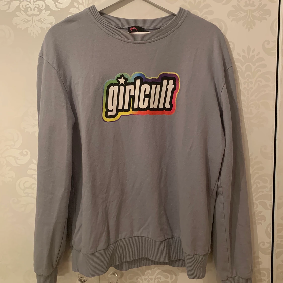 Oversized blå sweatshirt