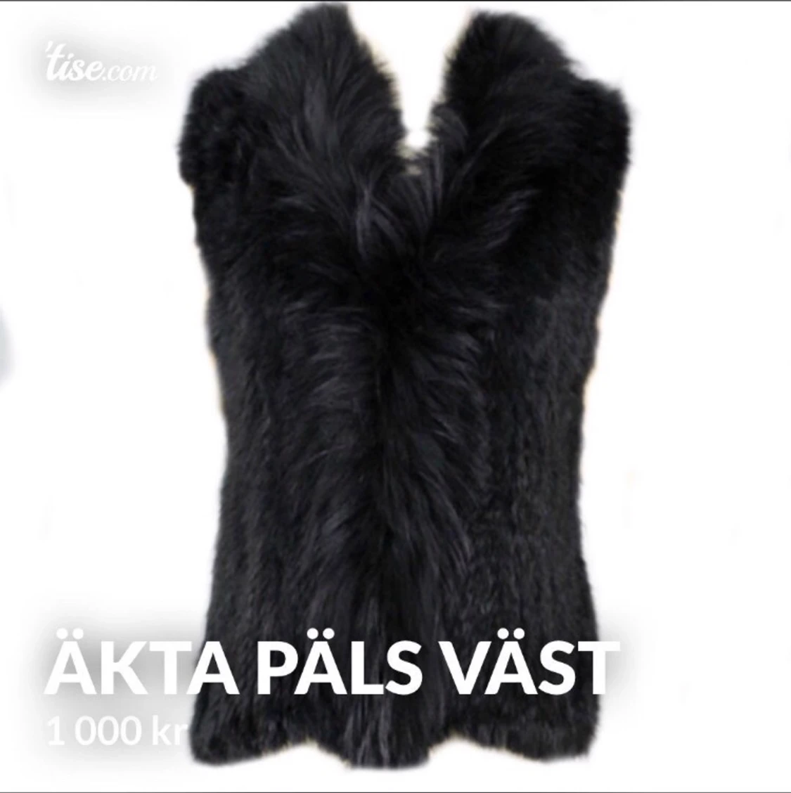 Äkta päls väst