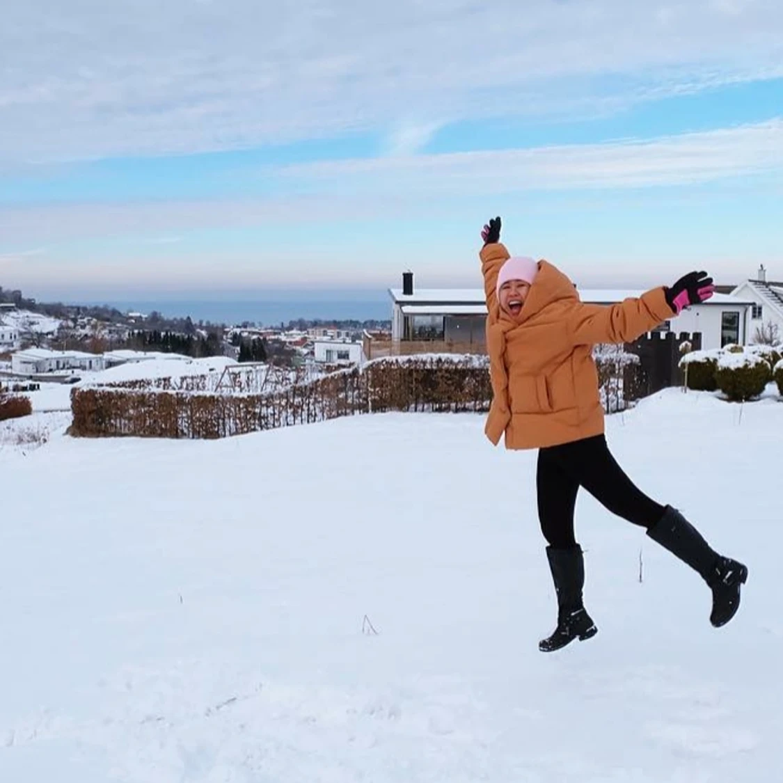 Overzise jacka(gul/orange) - 91