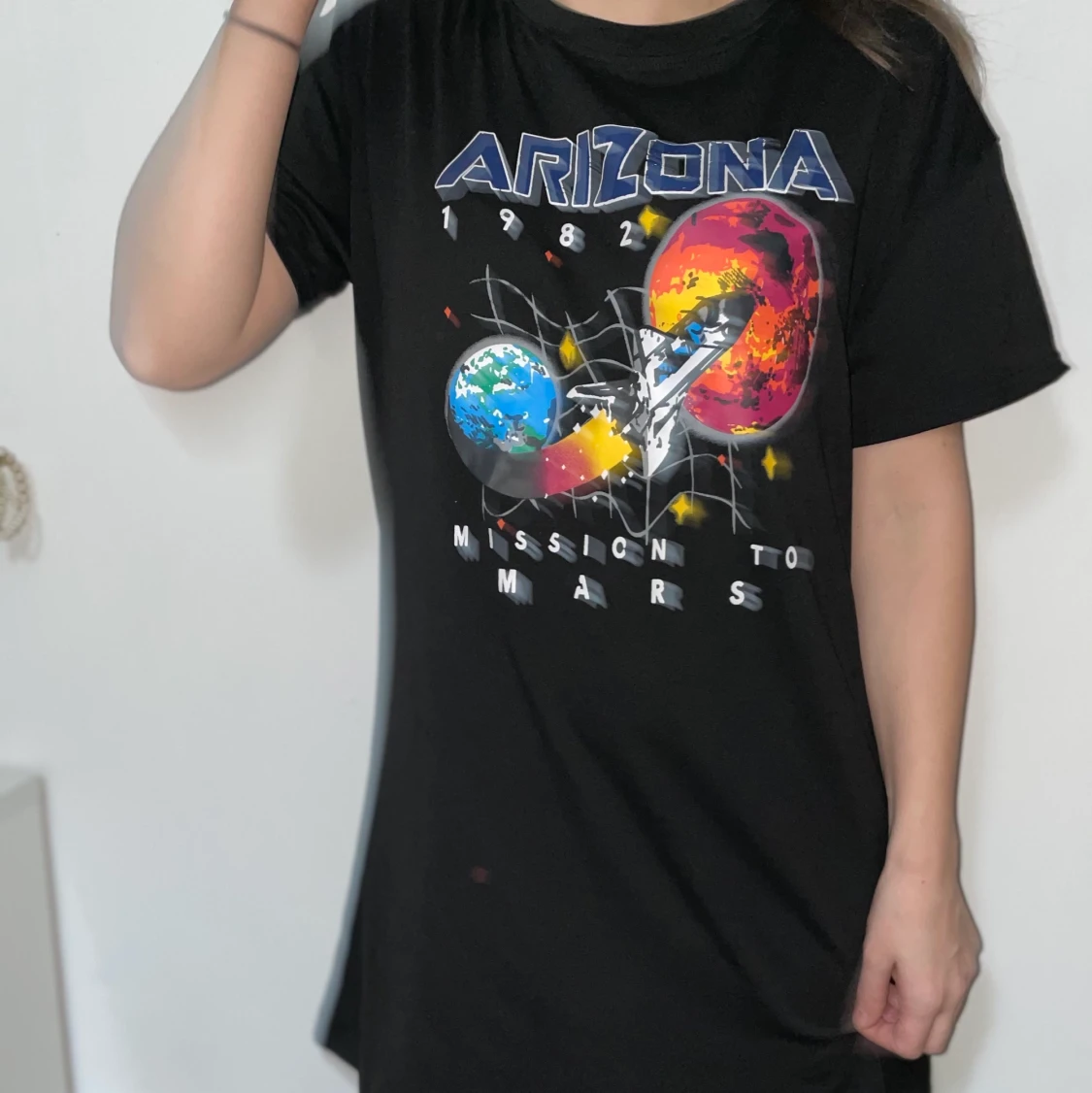 Oversized t shirt med tryck - 90