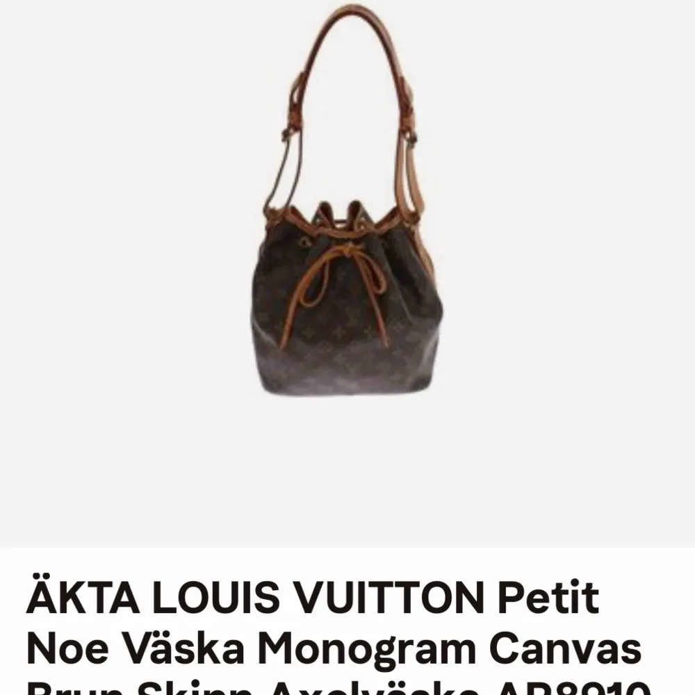 Snygg äkta Louis Vuitton väska, vintage. Inköpt från Tradera för ett år sedan. . Väskor.