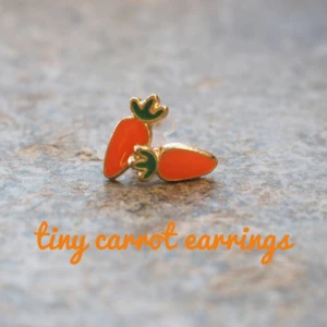 Mini 🥕 örhängen - carrot earrings (new) frakt 15 kr