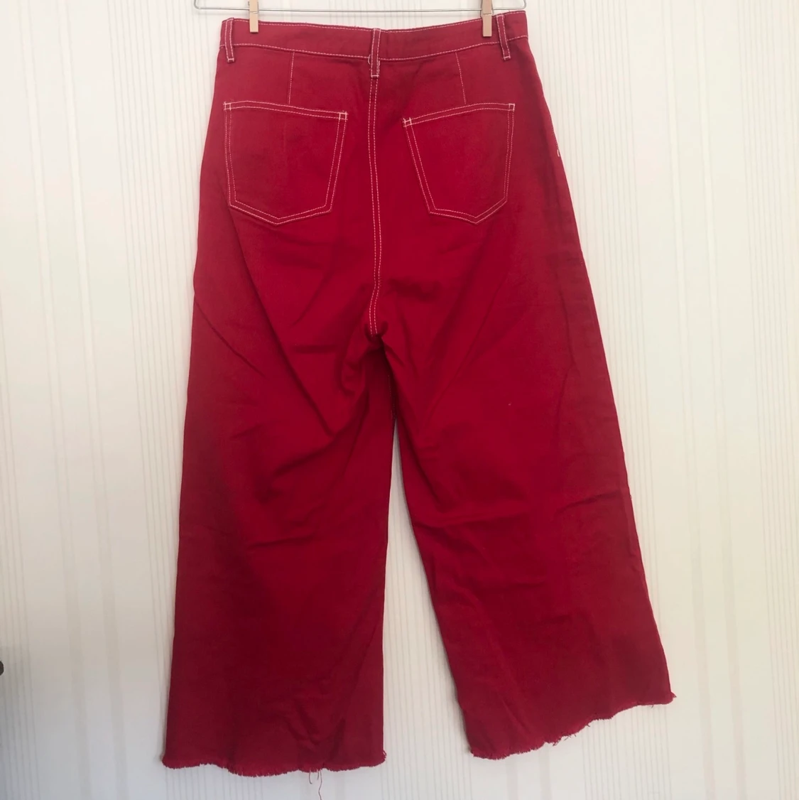 Röda denim culottes - 90