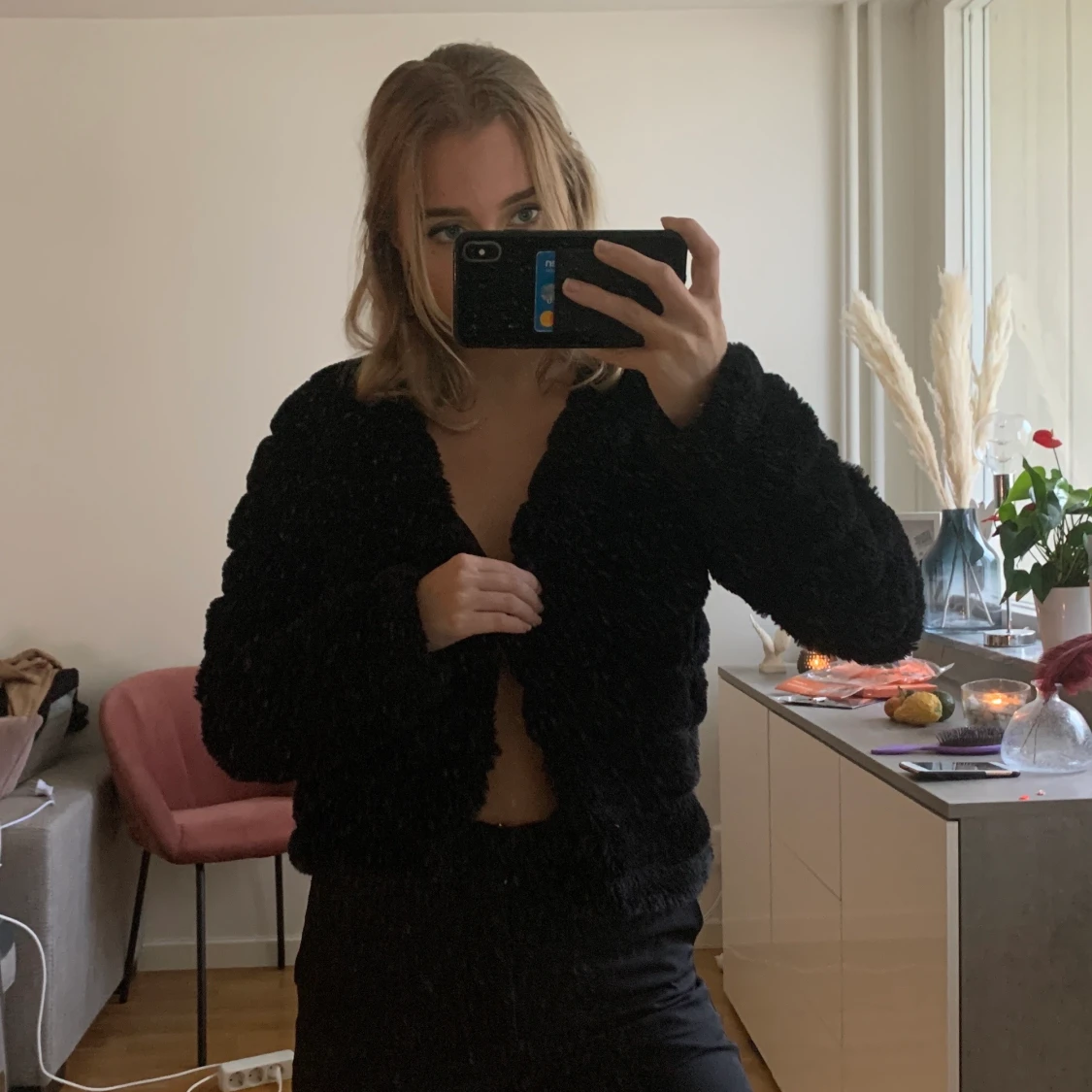 ”Pälsjacka” kofta - 90