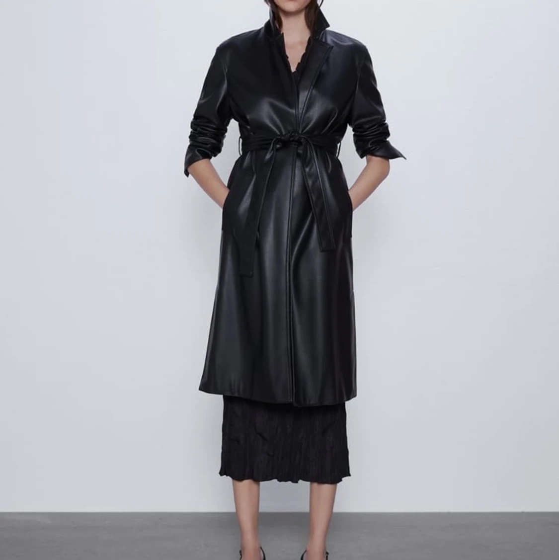Zara Faux Leather Trench  - 90