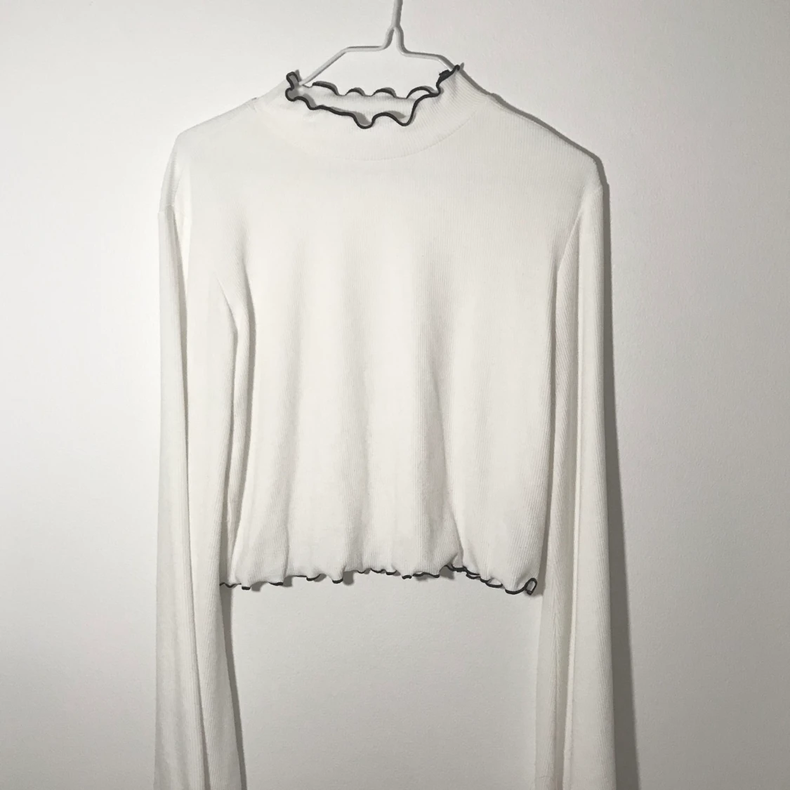 Vit turtleneck topp☁️