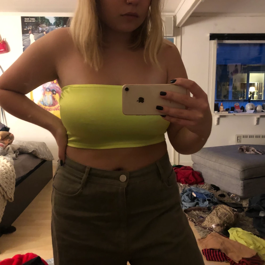 Neongrön/gul BandåTopp