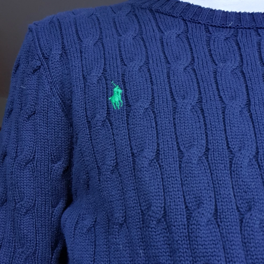 Ralph Lauren Kabelstickad  - 90