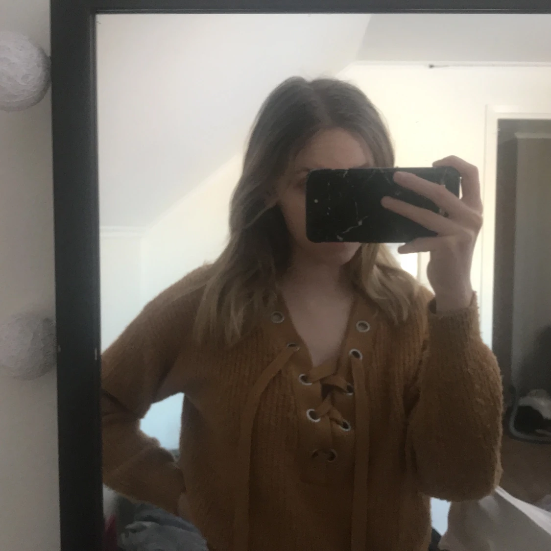 Stickad Tröja i strl xs