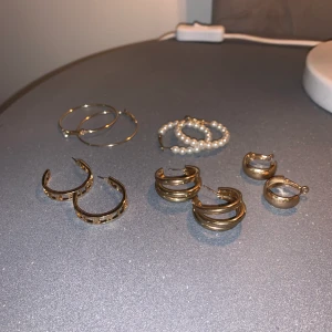 örhängen  - säljer 5 par örhängen, endast provade, Alla 5 för 100kr eller 30kr st