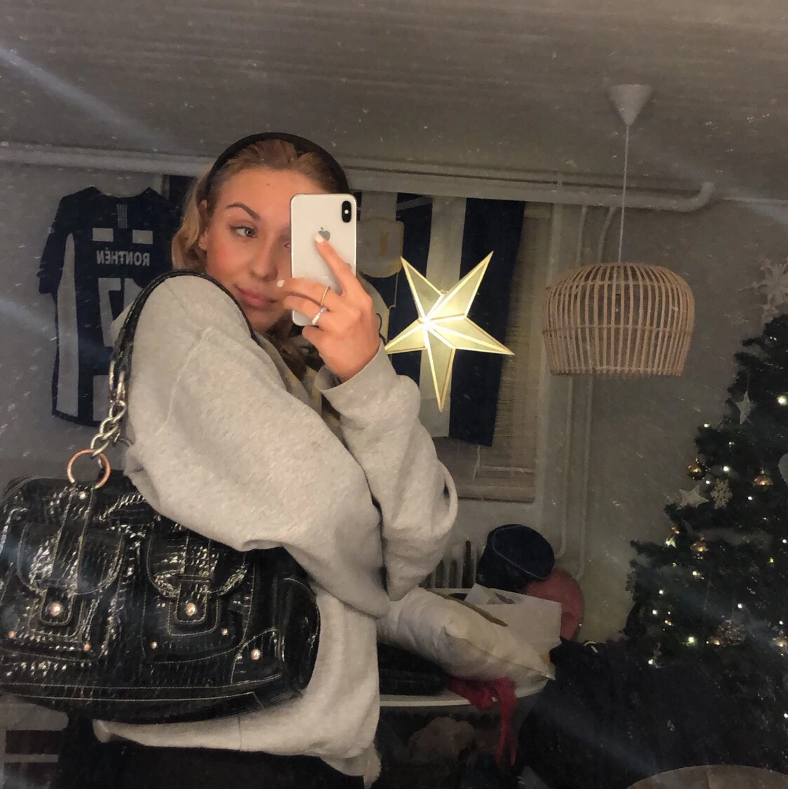 Skit snygg fejk skin väska 