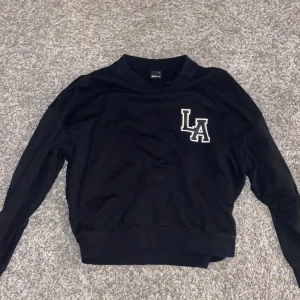 Svart street-tröja  - En svart tröja från Gina Tricot i storlek S. Frakten tillkommer. Skriv gärna om du undrar över något!💗