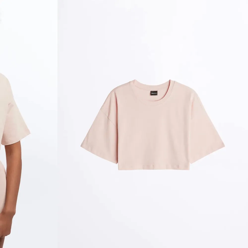Superfin rosa croppad t-shirt helt slutsåld!!. T-shirts.