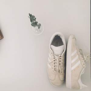 Gazelle cream Nästintill nya Adidas Gazelle - skor. Använda max 7 gånger. / Stl: 42.  Prioriterar snabba affärer. Ev. frakt går att tillgå men bekostas av köparen.  Ha det gott!