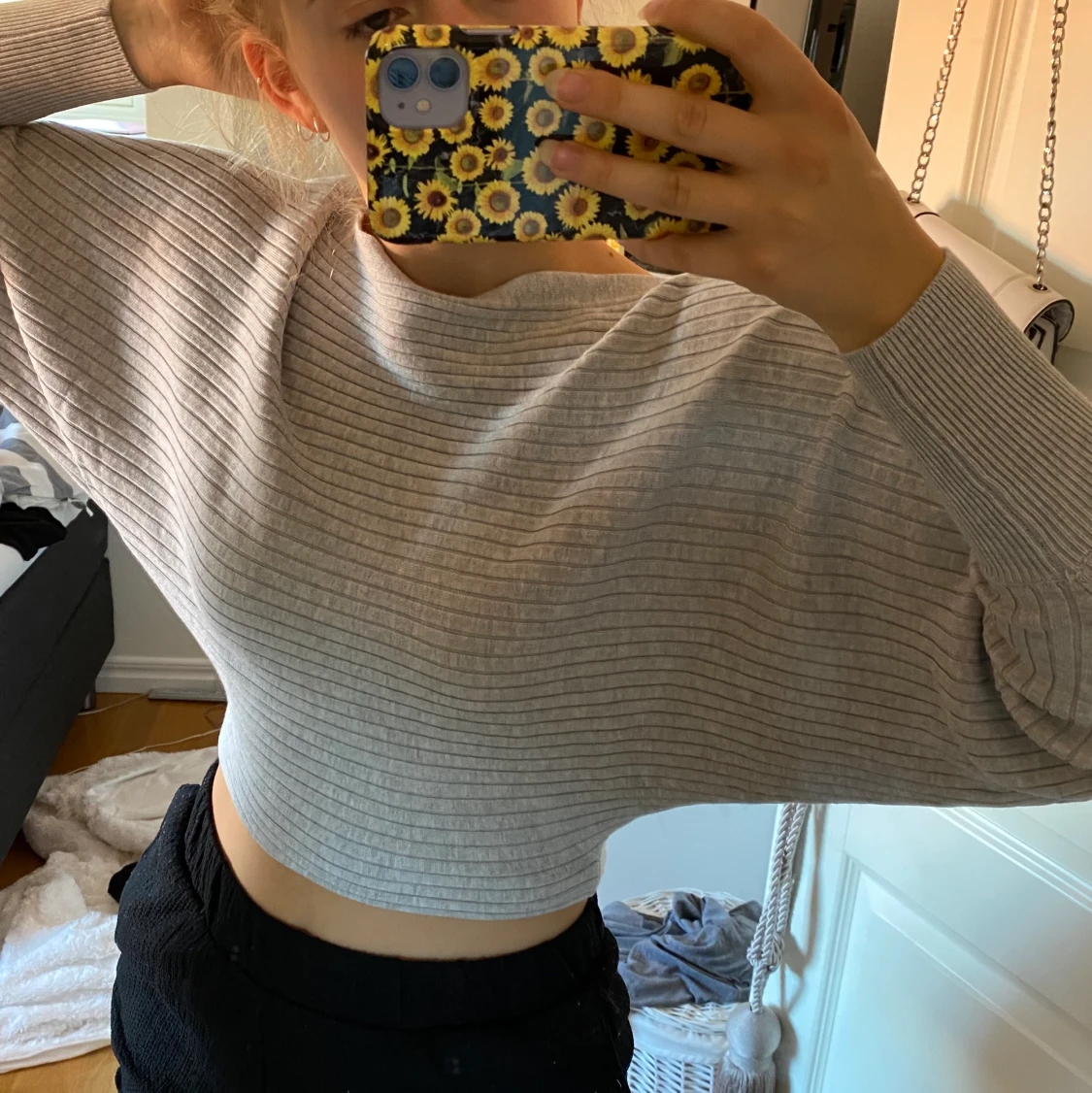 Gina grå tröja  - 90