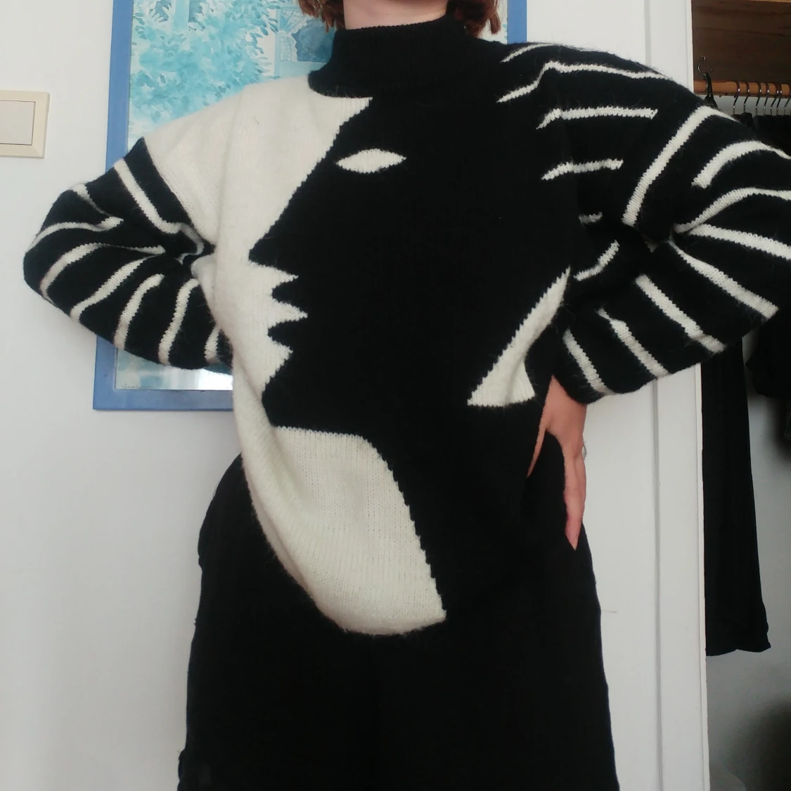 Stickad tröja