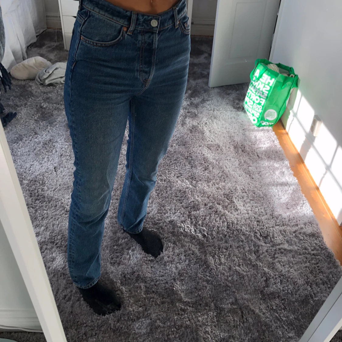 Raka jeans från otvetydigt stories