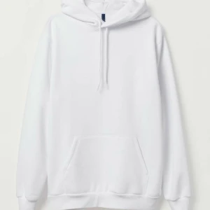 Oversized vit hoodie  - Vit hoodie från hm i storlek m (herr) . Supersnygg och i fint skick!🥰🤪🤩