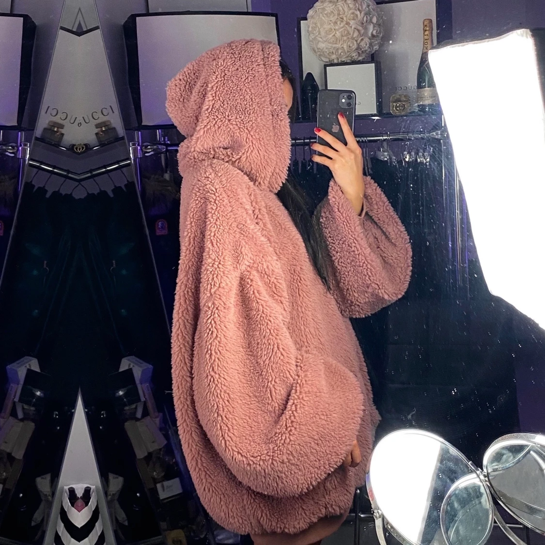 Oversize teddy hoodie - Dollskill - 90