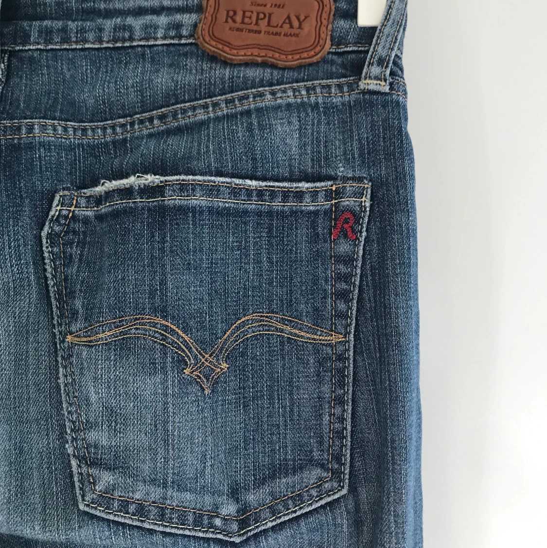 Lågmidjade straight jeans