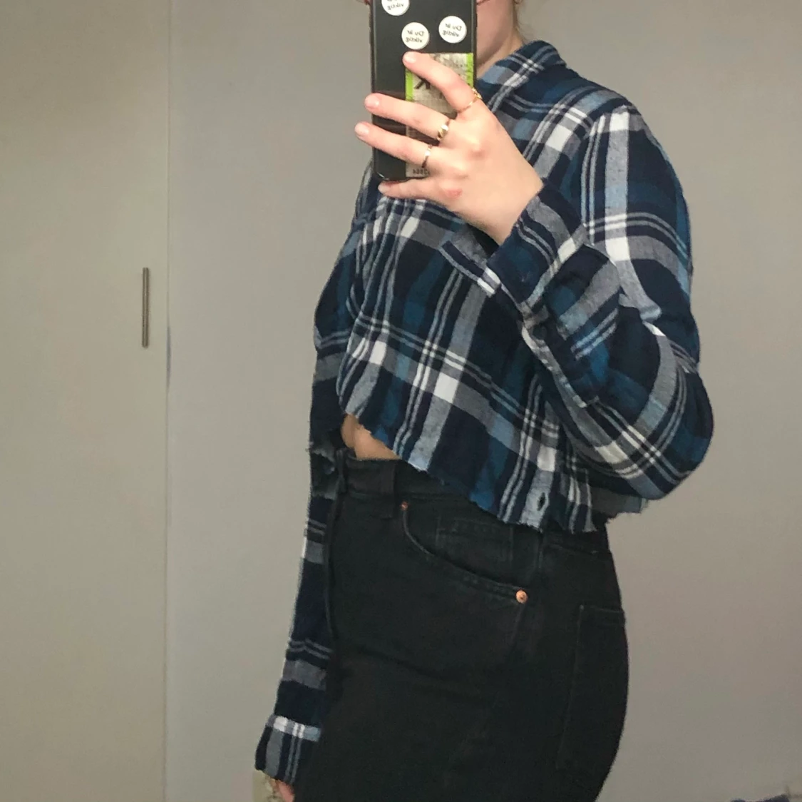 Croppad skjorta - 90