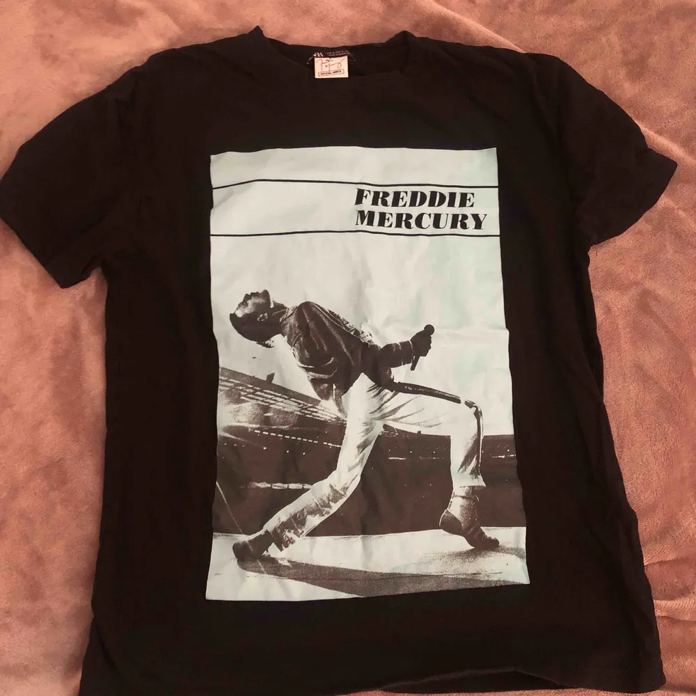 Topp skick Freddie mercury tröja från zara, original pris är 139kr säljer för 60kr. T-shirts.