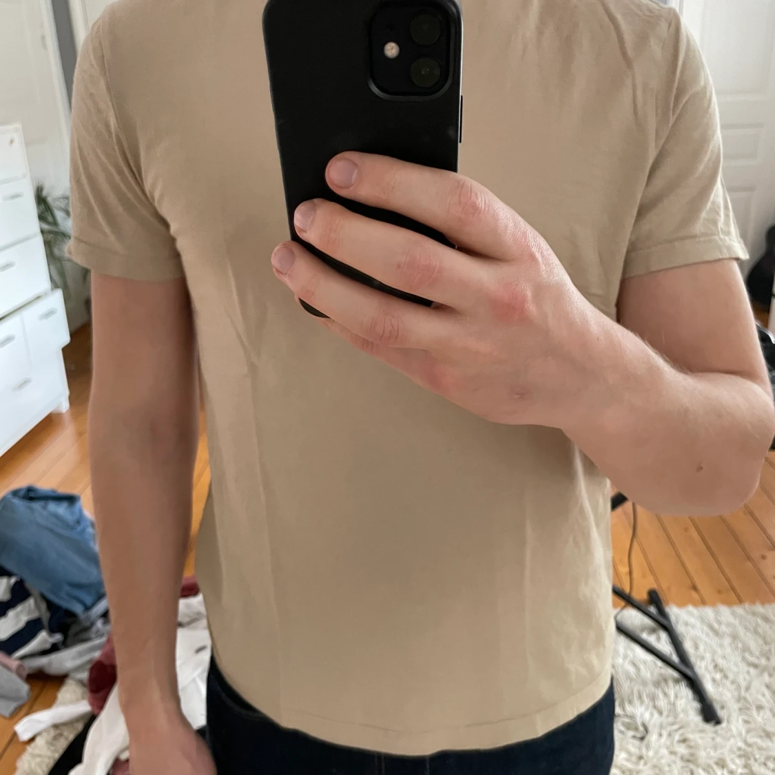 Beige Crewneck t-shirt - 90