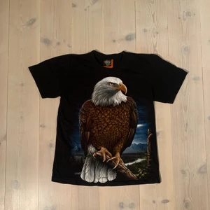 Vintage Eagle t-shirt  - En Harley Davidson inpirerad vintage T-shirt som är singel stitched alltså väldigt gammal!, Skick: 8/10 felfri, storlek M sitter tts