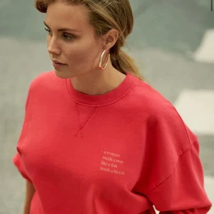 Sweatshirt  - Säljer denna nästan oanvända sweatshirt från Maja Nilsson Lindelöf kollektion tillsammans med Gina tricot! Köpte för 350kr och säljer för 150 köparen står för frakt om de behövs! Storlek xs men passar alla mellan xs-m skulle jag säga 