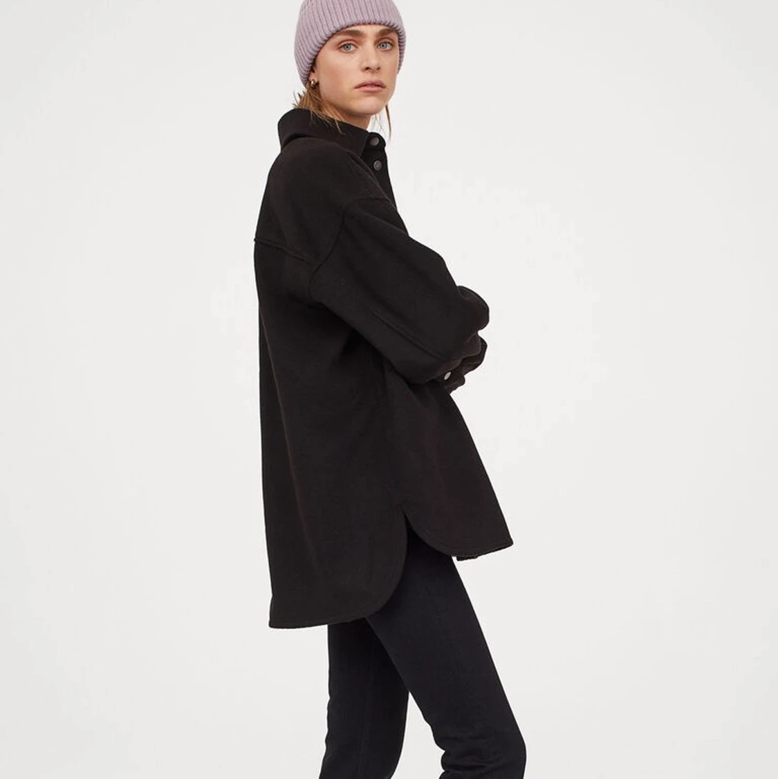 Svart Skjortjacka Shacket Overshirt H&M - 90