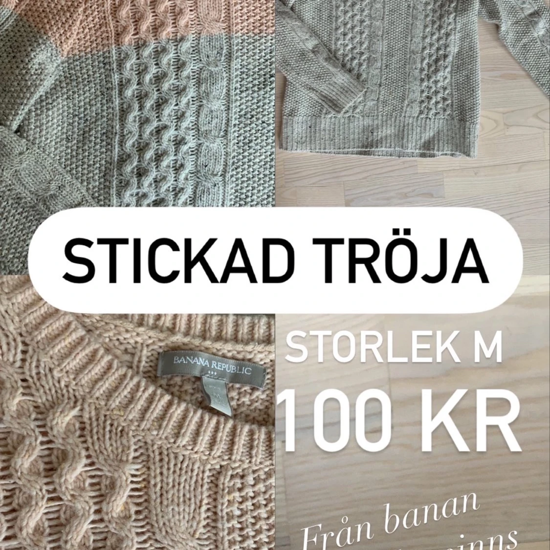 Stickad tröja Banana Replubik