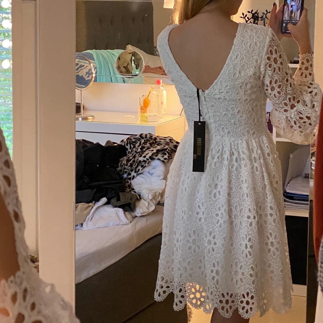 Vit klänning  - 90