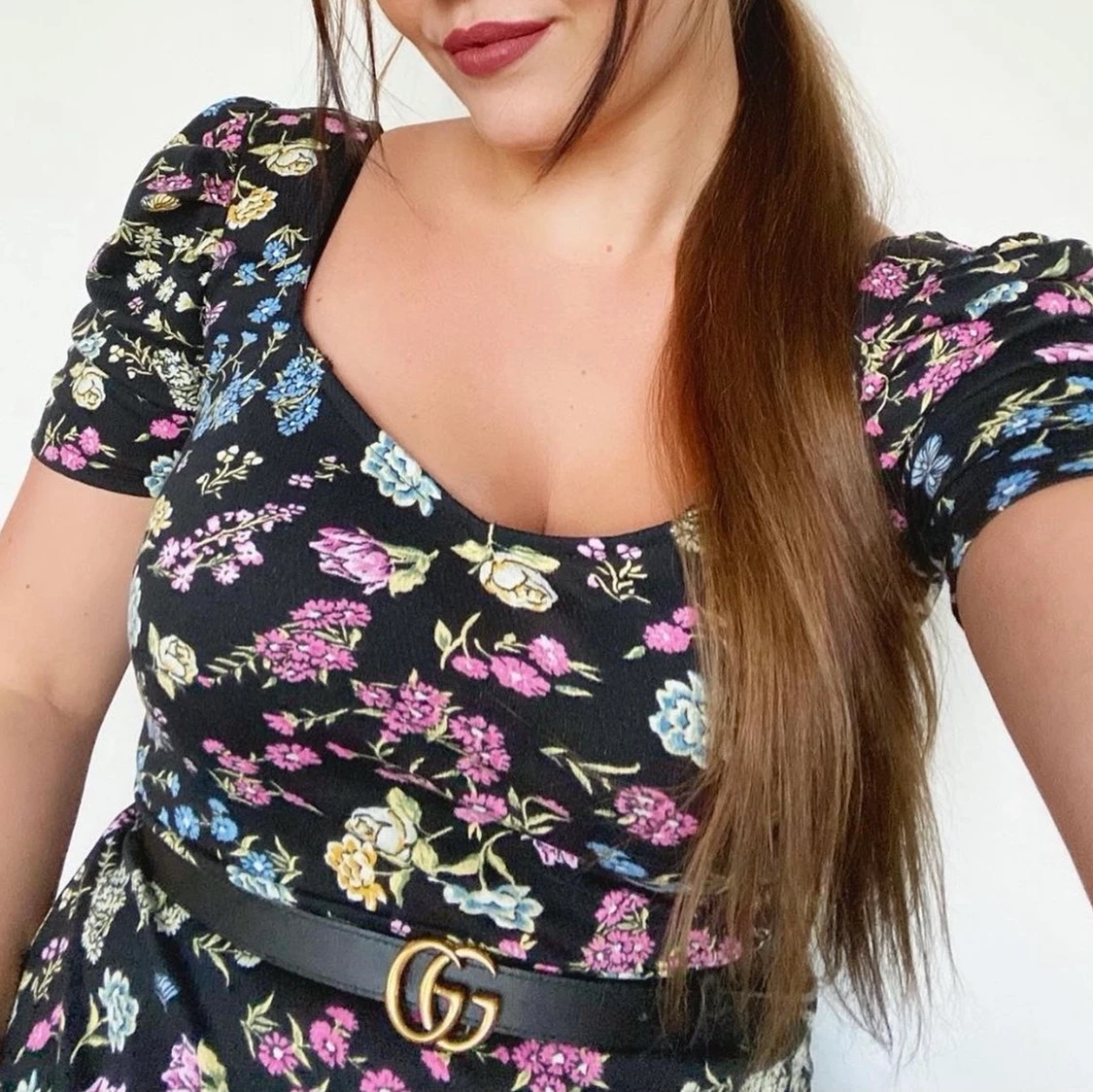 Blommig klänning - 91