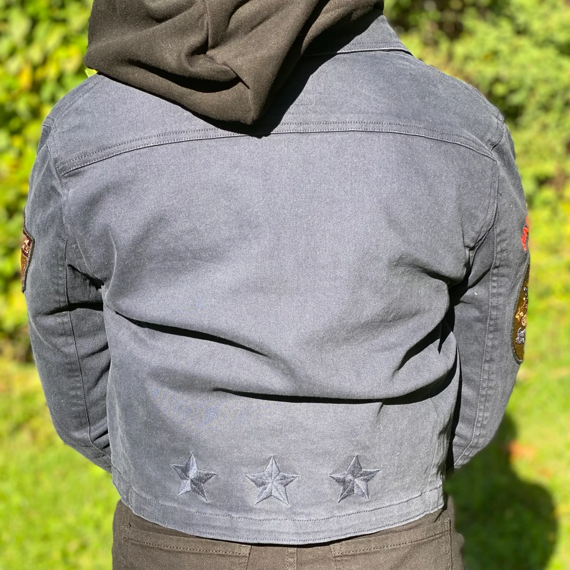 Jeansjacka med märken - 91