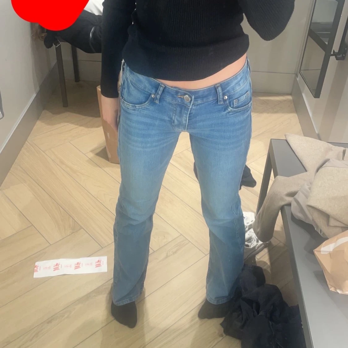 Lågmidjade jeans
