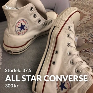 Äkta All Star Converse  - Strl: 37,5 men även 38 och möts i Malmö för 250kr annars 300kr inklusive frakten🚚  pris kan diskuteras 