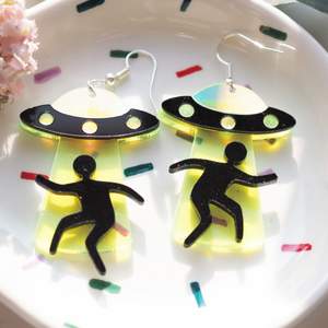 Earrings made from acrylic _ light weight- colorful 