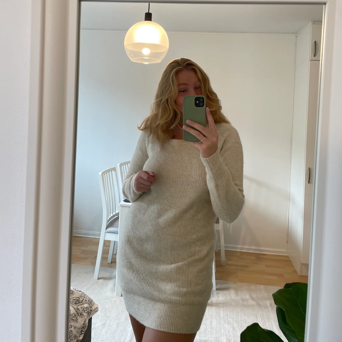 Stickad klänning - 90