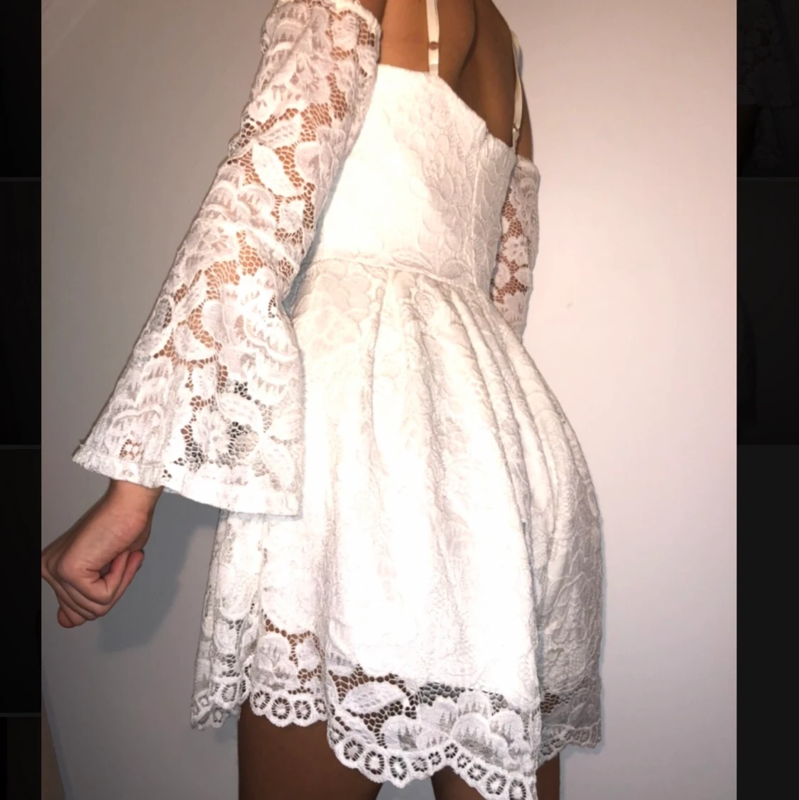 Vit kläning/jumpsuit  - 90