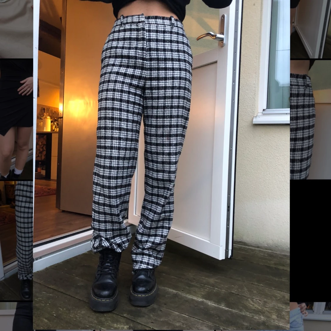 Rutiga byxor 🖤🤍 - 90