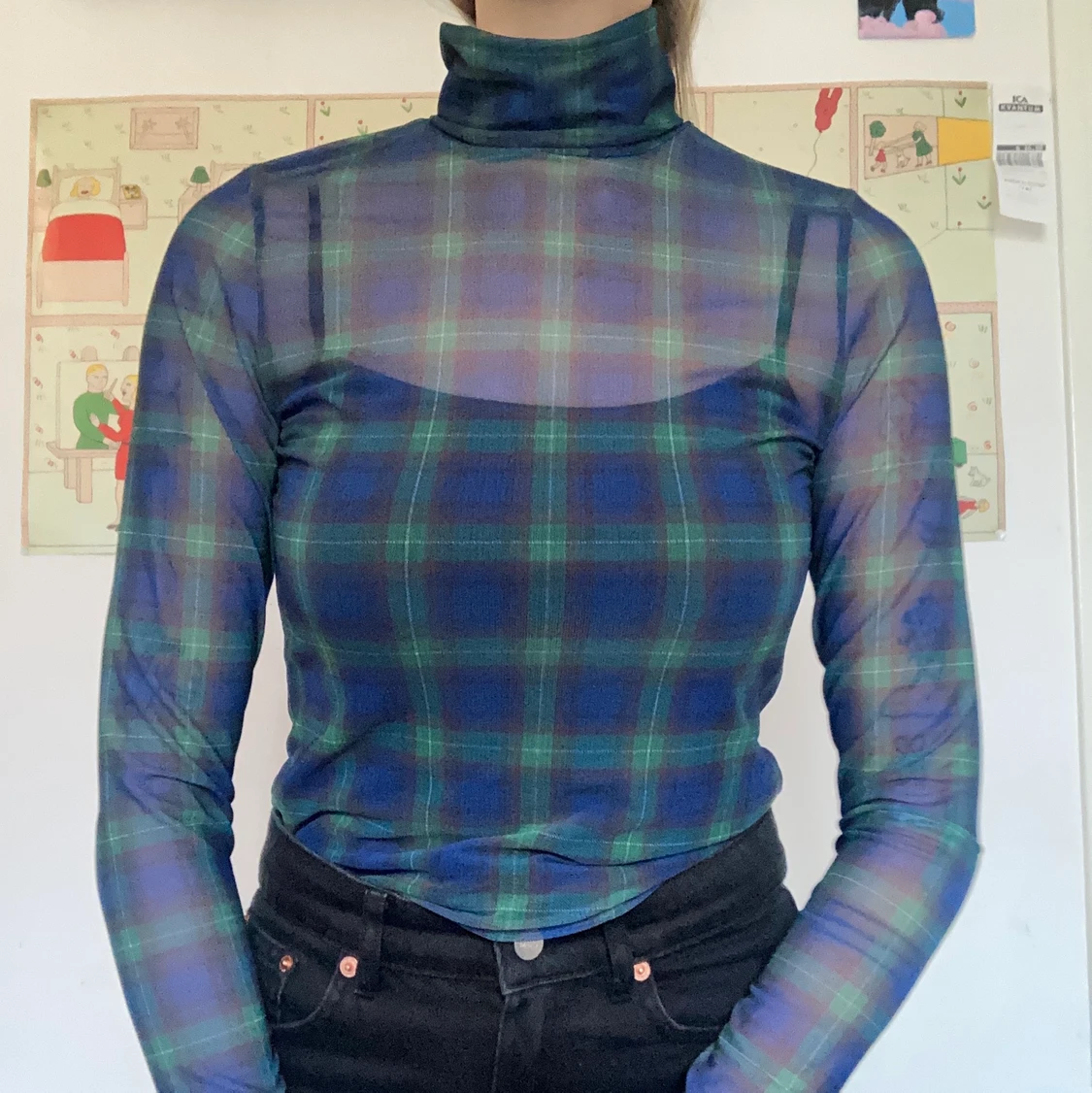 Rutig meshpolo från & Other stories