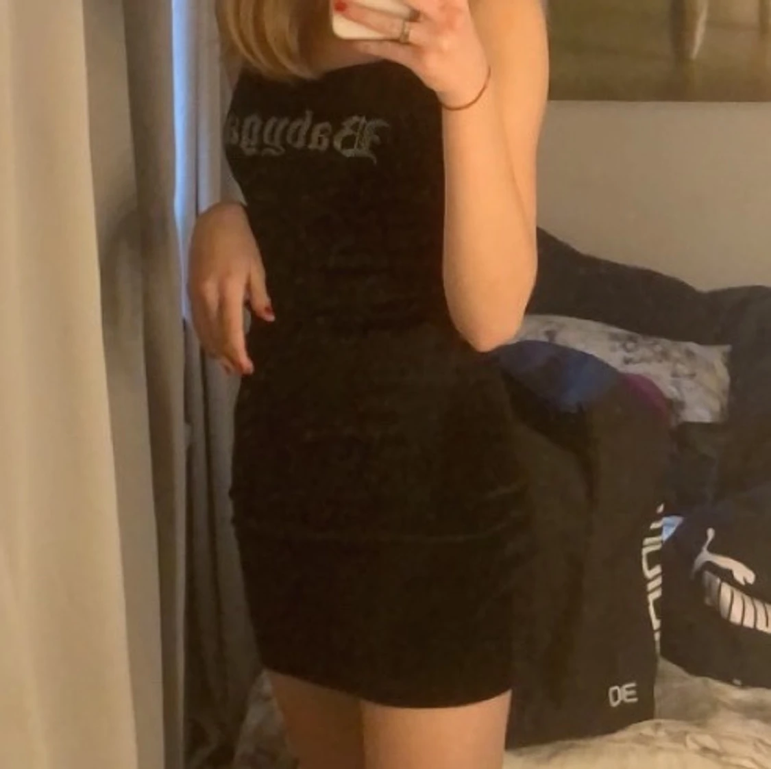 Svart klänning XS - 90