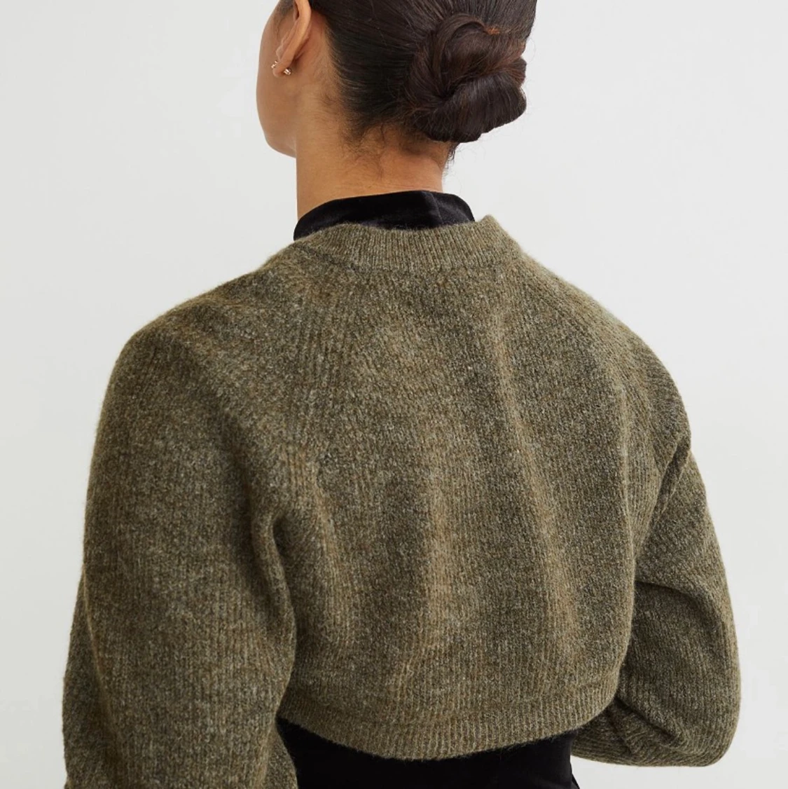 stickad grön tröja - 90