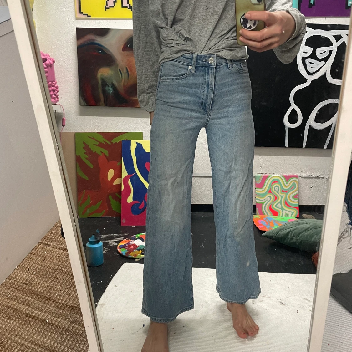 Jeans strl 32 med jättefin passform  - 90